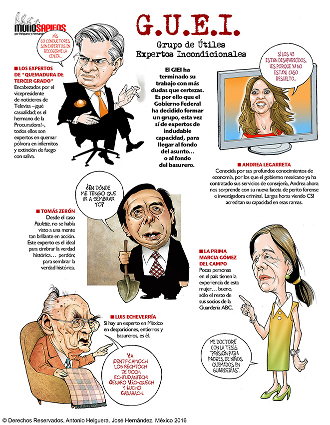 G.U.E.I. Grupo de Útiles Expertos Incondicionales. Domingo 1 de mayo de 2016